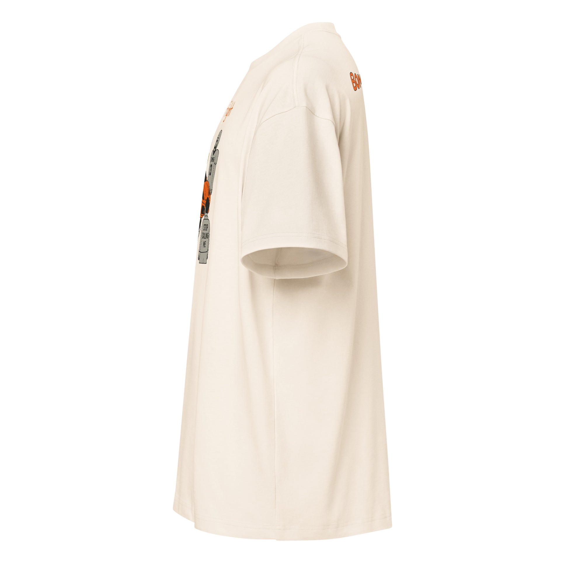 Flight or Fight black graphic T-shirt with cartoon car and zombie design